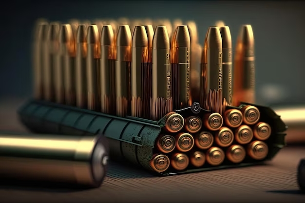 Table Are Live Ammo Closeup Cartridges 410516 42634